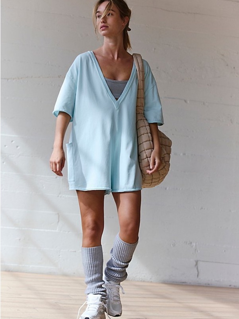 FP Movement Hot Shot Romper in Frosty